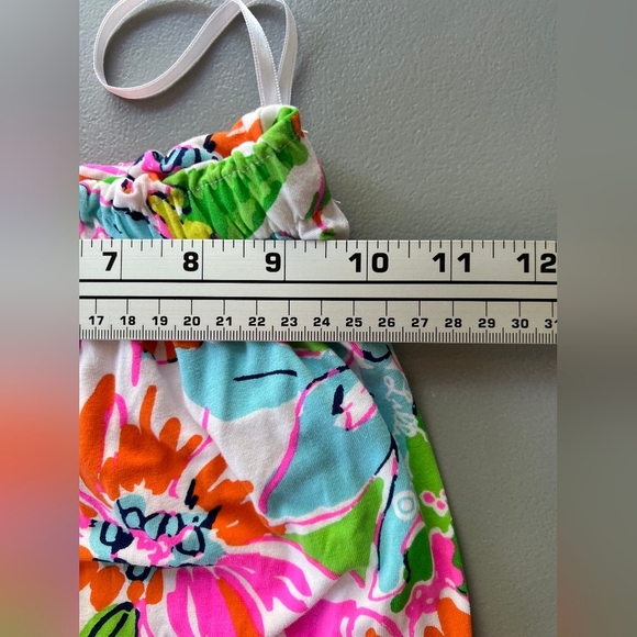 Lilly Pulitzer Pink Floral Nosey Posey Women’s Strapless Dress size XS - Picture 10 of 15